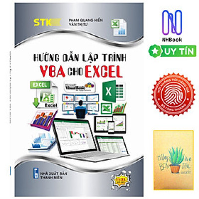 Sách Tin Học -  Hướng Dẫn Lập Trình VBA Cho Excel - Bìa mềm- STK ( Tặng Sổ Tay Xương Rồng )