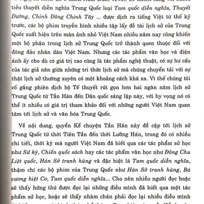Tủ sách Kể Chuyện Lịch Sử Trung Quốc - kể Chuyện Tần Hán