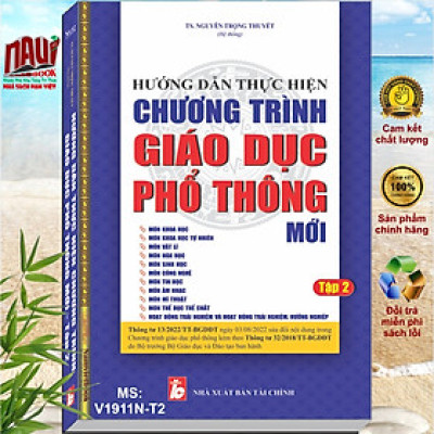Bộ 3 cuốn sách HƯỚNG DẪN THỰC HIỆN CHƯƠNG TRÌNH GIÁO DỤC PHỔ THÔNG MỚI