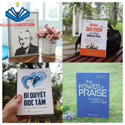 Sách: Combo Đắc Nhân Tâm Trong Giao Tiếp: Bí Quyết Đọc Tâm(TB) + Sức Mạnh Khen Ngợi + Bậc Thầy Giao Tiếp + Khéo Ăn (TB)