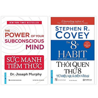 Sách Combo Sức Mạnh Tiềm Thức (Bìa Cứng) + Thói Quen Thứ 8 (Bìa Mềm) - First News - BẢN QUYỀN