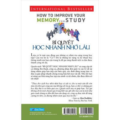 Bí Quyết Học Nhanh Nhớ Lâu (Tái Bản)