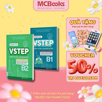 Sách - Ready For VSTEP - Chiến Thuật Làm Bài Vstep B1, B2 - MCBooks
