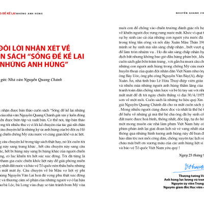 SỐNG ĐỂ KỂ LẠI NHỮNG ANH HÙNG - Câu Chuyện Cảm Động Về Những Người Anh Hùng Cao Thượng, Bình Dị, Sống Mãi Trong Lòng Dân