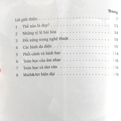Toán Học và Nghệ thuật (Tái Bản)