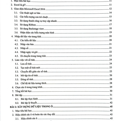 Microsoft Excel 2016 (Tái Bản 2023)