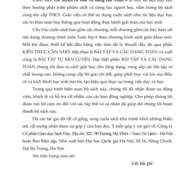 Ôn luyện Cơ bản và Nâng cao Toán 6 (Tập 1)