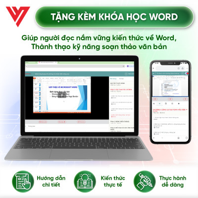 Combo 4 Sách Word, Excel Cơ Bản Đến Nâng Cao, Power Query & Power Pivot Và 150 Thủ Thuật Kèm Video Khóa Học