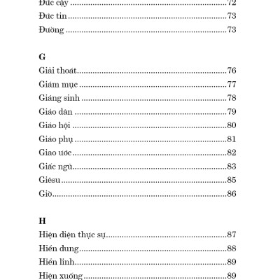 TỪ NGỮ GIẢN LƯỢC – Tìm Hiểu Đức Tin – Giáo Lý – Phụng Vụ