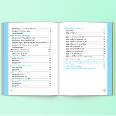 Combo 2 sách Luyện thi hội thi tin học trẻ với Scratch 3 cấp Tiểu học