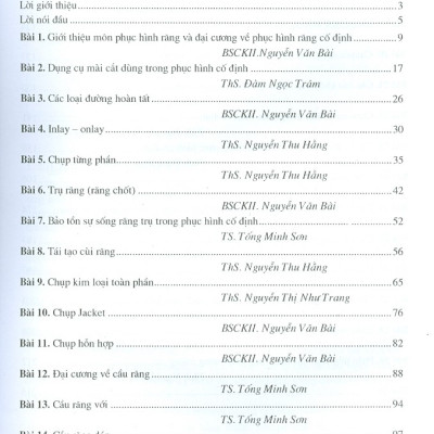 Phục Hình Răng Cố Định (Dùng Cho Sinh Viên Răng Hàm Mặt)