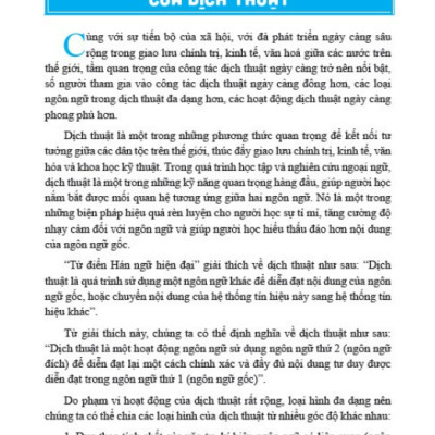 Sách Kỹ năng biên phiên dịch trung - việt, Việt - Trung thực chiến tập 1 (HA)
