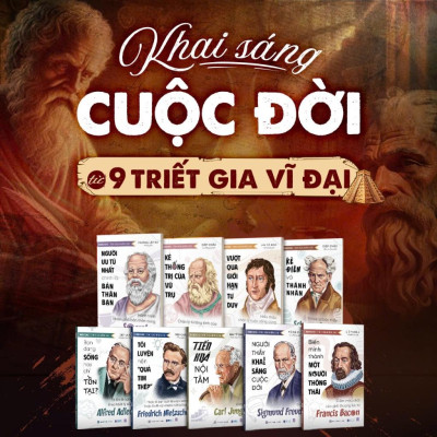 Bộ Sách Tinh Hoa Nhân Loại 9 Cuốn - Lời Khuyên Từ 9 Triết Gia Vĩ Đại - Khai Sáng Cuộc Đời - Bizbooks
