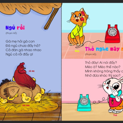 Sách Thơ Cho Bé Học Nói + Truyện Cho Bé Học Nói - Bìa Cứng