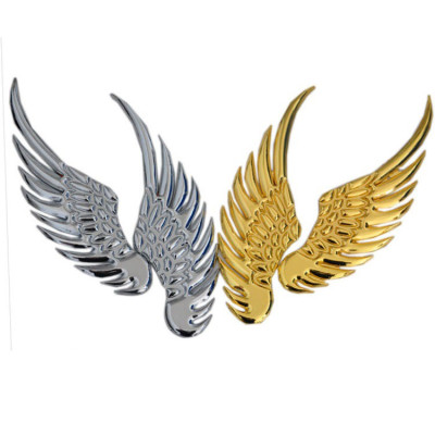 Logo cánh tiên cánh thiên thần kim loại trang trí xe hơi ô tô