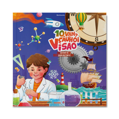 Sách - 10 Vạn Câu Hỏi Vì Sao? - Bộ 5 Cuốn In Màu: Động Vật, Thực Vật, Vũ Trụ Huyền Bí, Cơ Thể Người, Khoa Học Thú V