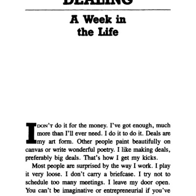 Trump: The Art Of The Deal