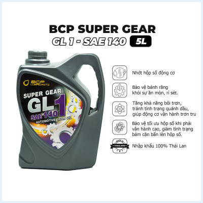 Dầu Hộp Số Ô tô, Nhớt Cầu Hộp Số Xe Tải BCP Thái Lan 5L (Nhớt Cầu 90, Nhớt Cầu 140) 