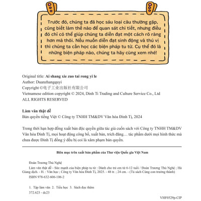 Sách - Làm Văn Thật Dễ - Sức Mạnh Của Biện Pháp Tu Từ