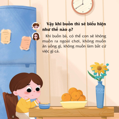 Sách Cùng Con Nuôi Dưỡng Cảm Xúc Tích Cực - Con Không Buồn Bã