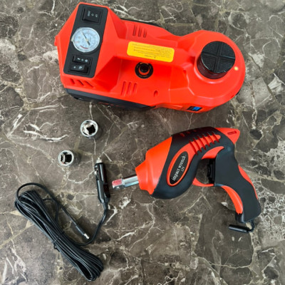 Bộ nâng kích gầm điện, kiêm máy bơm lốp và máy siết ốc ô tô đa năng 3 trong 1 ROGTZ TY-003 - Hàng chính hãng, bảo hành 24 tháng