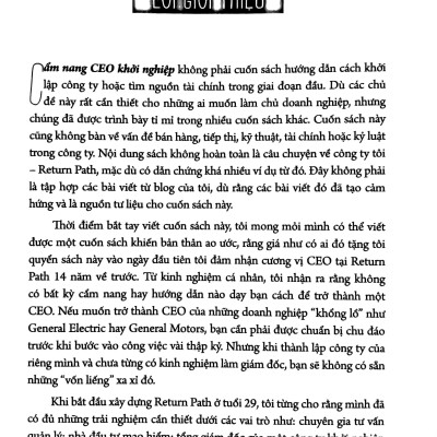 Cẩm Nang CEO Khởi Nghiệp