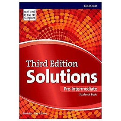 Solutions 3rd Edition: Pre-Intermediate: Student