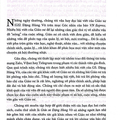 Giáo Sư Đặng Hùng Võ Và Những Người Bạn Nhà Báo