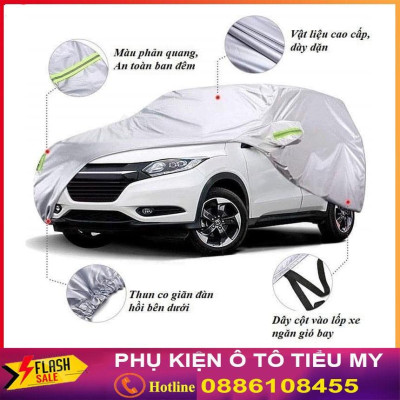 Bạt Phủ Xe Ô Tô Kia Morning, Soluto, Cerato, Seltos, K3, Rondo, Optima, Chất Liệu Tráng Nhôm 3 lớp