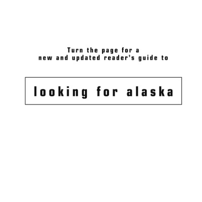Looking For Alaska