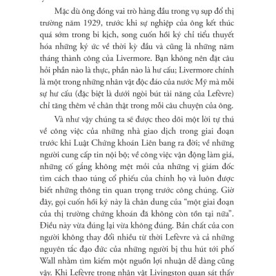 Sách - Jesse Livermore - Reminiscences Of A Stock Operator - Hồi Ức Của Một Thiên Tài Đầu Tư Chứng Khoán