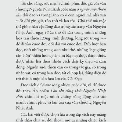 Sách - Lớn Lên Cùng Sách Nguyễn Nhật Ánh