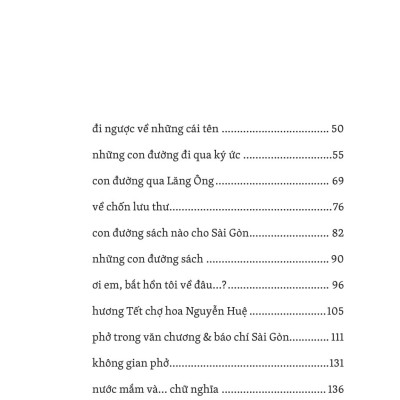 Sách - Sài Gòn - Đi Qua Ký Ức