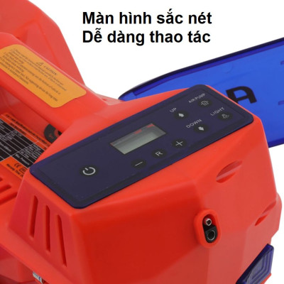 Bộ nâng kích gầm điện, kiêm máy bơm lốp tự ngắt 2 trong 1 Thương hiệu Đức ROGTZ TY-EHJ03, Tải 5 Tấn - Hàng Nhập Khẩu, BH 12 Tháng