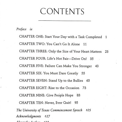 Sách ngoại văn: Make Your Bed