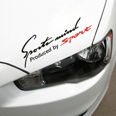 Tem Sport Mind dán nắp Capo ô tô (Nhiều Màu)
