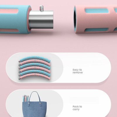 Vòng Lắc Eo Giảm Mỡ Bụng Ống Thép Bọc Mút Xốp - Tùy Chỉnh Độ Nặng - Chính Hãng miDoctor