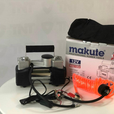 BƠM LỐP XE HƠI MAKUTE, 2 XI LANH MAC1202 - HÀNG CHÍNH HÃNG