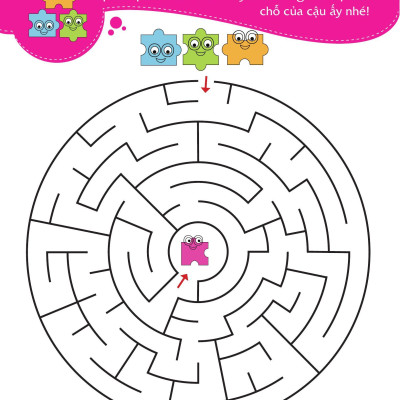 Sách - Rèn Luyện Kỹ Năng Cầm Bút Cho Trẻ - Trò Chơi Mê Cung