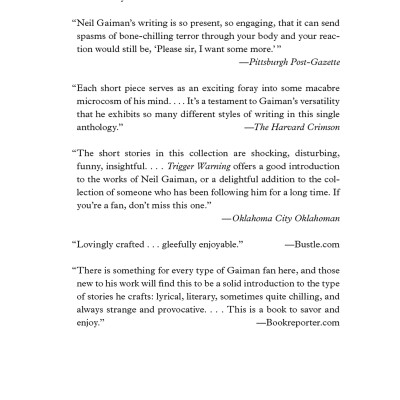 Trigger Warning: Short Fictions And Disturbances