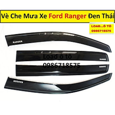 Vè Che Mưa Đen Thái Xe Ford Ranger 2022-2016 Mẫu Đen Dày Cao Cấp Nhất Thị Trường