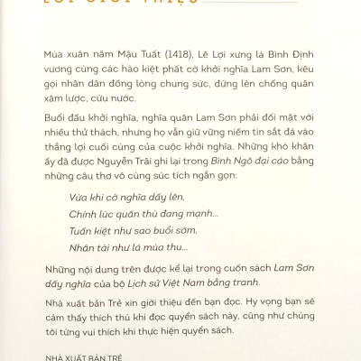 Lịch Sử Việt Nam Bằng Tranh - Lam Sơn Dấy Nghĩa (Bản Màu) (Tái Bản 2023)