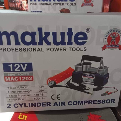 Máy bơm lốp xe hơi Makute, 2 xi lanh MAC1202- Hàng chính hãng