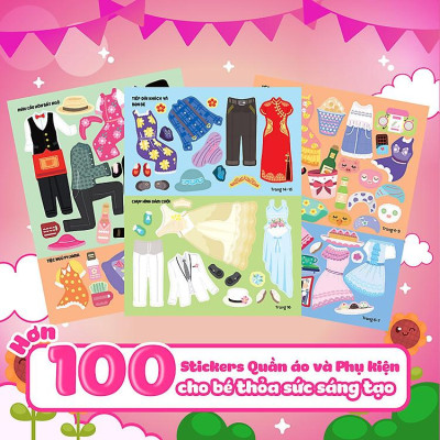 Sách Sáng tạo thời trang (Hơn 100 stickers)