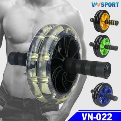 Lăn Tập Cơ Bụng 2 Bánh VNSPORT - VN022, Tập Bụng 6 Múi Hiệu Quả, Đánh Tan Mỡ Bụng, Thon Gọn Vòng Eo (Hàng Chính Hãng)