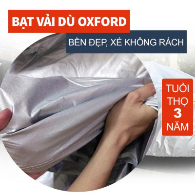 Bạt phủ xe ô tô Kia Morning  chất liệu vải dù oxford cao cấp, áo trùm xe ô tô 5 chỗ , bạc phủ trùm bảo vệ che nắng
