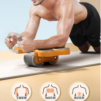 Dụng Cụ Tập Cơ Bụng, Con lăn Tập GYM Thế Hệ Mới,Có Đồng Hồ Tự Động,Đàn Hồi Cho Nam,Nữ Tại Nhà(Tặng thảm+Cáp Sạc)