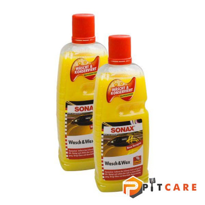 Nước rửa xe và wax bóng sơn kết hợp Sonax Wash & Wax 313341 1000ml