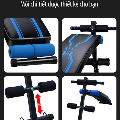 BG Ghế tập bụng ALL MODEL - Máy tập thể dục, thể hình, tập gym đa năng phù hợp cho cả nam và nữ