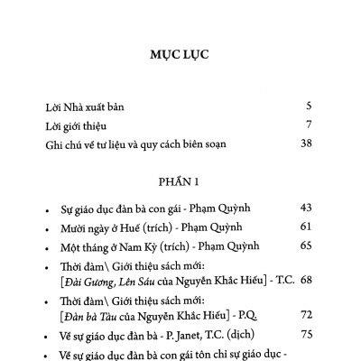 Tủ Sách Phụ Nữ Tùng Thư - Giới Và Phát Triển - Nam Phong Tạp Chí - Vấn Đề Phụ Nữ Ở Nước Ta